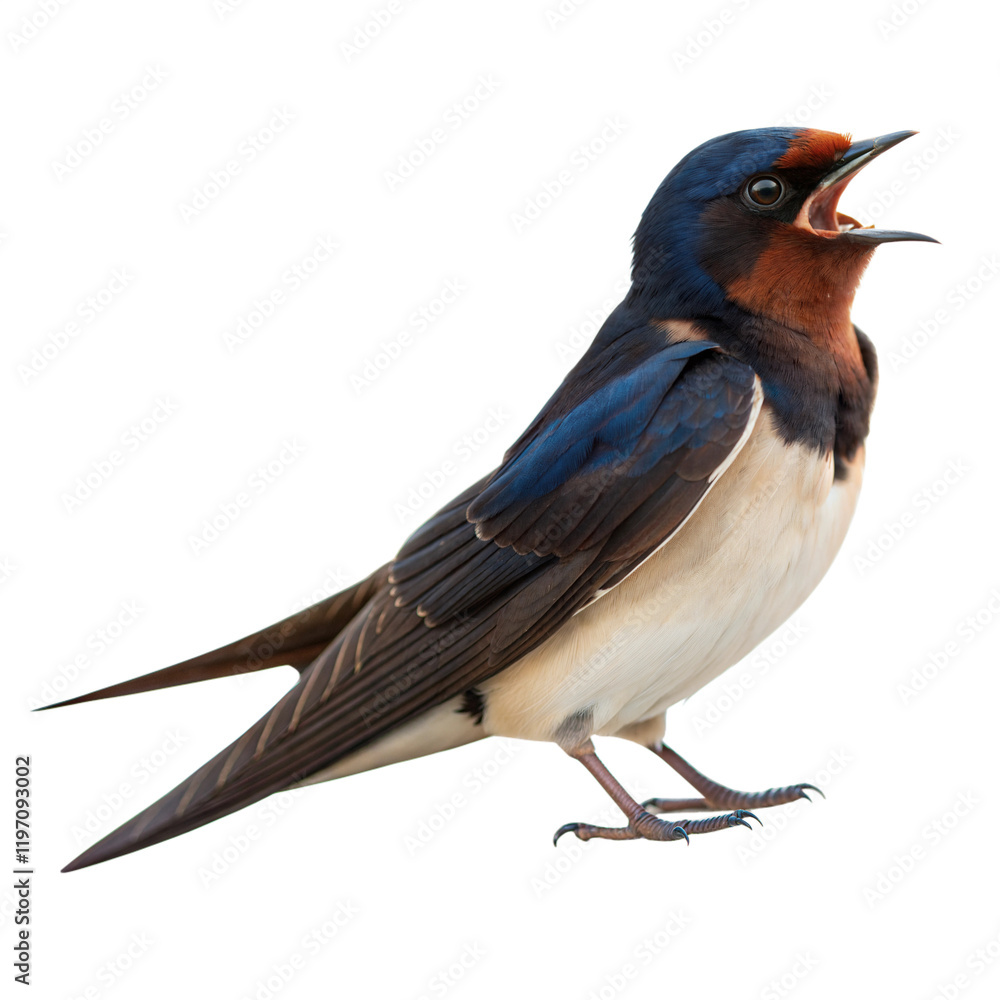 Obraz premium Barn Swallow AI Generated Image