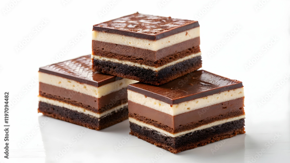 Delicious Chocolate and Vanilla Layer Cake Delicious Chocolate and Vanilla Layer Cake