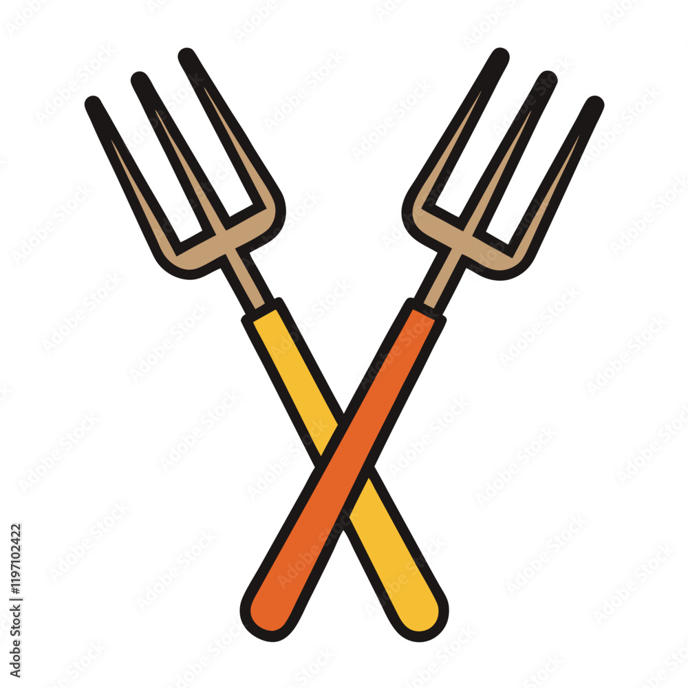 fork and knife on white background fork and knife on white background
