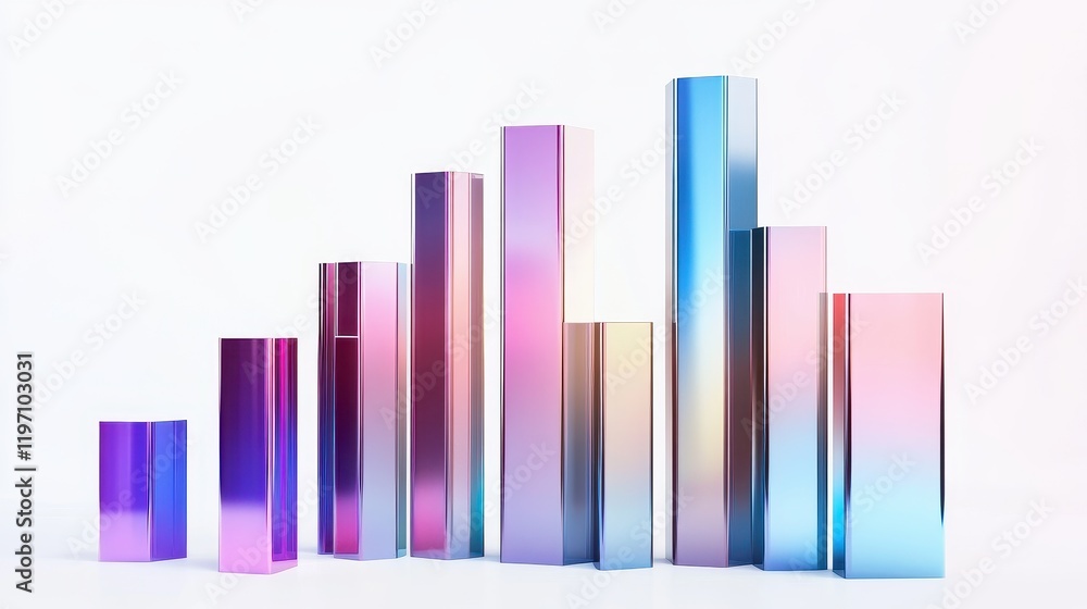 A 3D bar chart, eco business concept, wooden texture, earthy tones, isolated on white background A 3D bar chart, eco business concept, wooden texture, earthy tones, isolated on white background