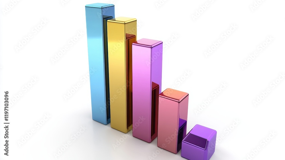 A 3D bar chart, eco business concept, wooden texture, earthy tones, isolated on white background A 3D bar chart, eco business concept, wooden texture, earthy tones, isolated on white background