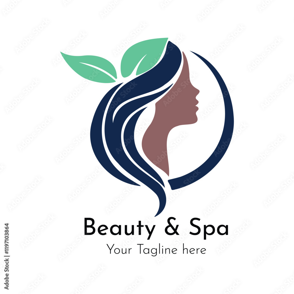 Fototapeta premium beauty and spa logo design template
