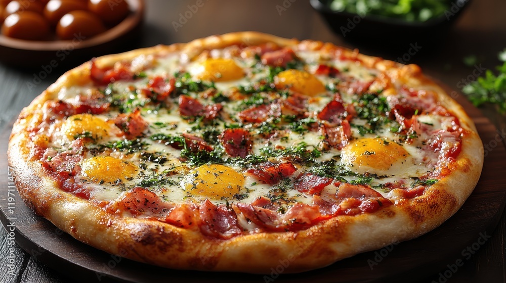 Indulge in the rich flavors of a four seasons pizza at a cozy eatery Indulge in the rich flavors of a four seasons pizza at a cozy eatery