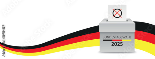 Wahlurne Bundestagswahl 2025 Header