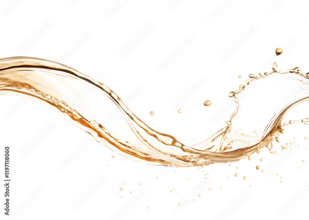 Fototapeta premium tea splashing isolated on transparent background