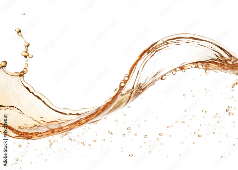 Fototapeta premium illustration of tea splash isolated on transparent background