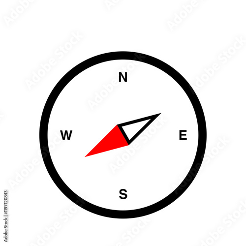 Free Download compass icon or compass symbol isolated on transparent background - GFXLoad