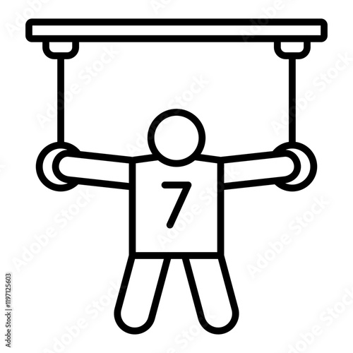 Gymnastic rings Icon