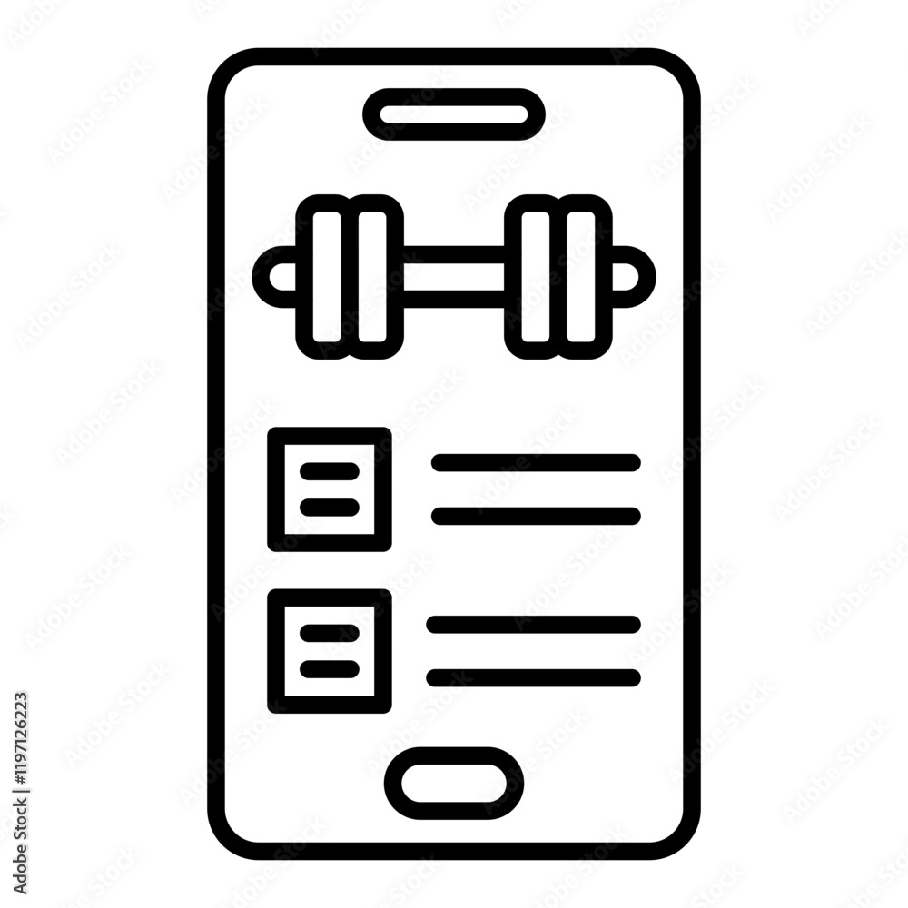Fitness app Icon Fitness app Icon