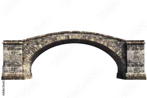 Stone Arch Bridge PNG: Transparent Background Kaos for Design Projects