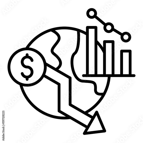 Economic crisis Icon
