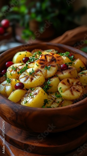 Grilled Potato Salad with Cranberries: A Rustic Autumn Dish photo