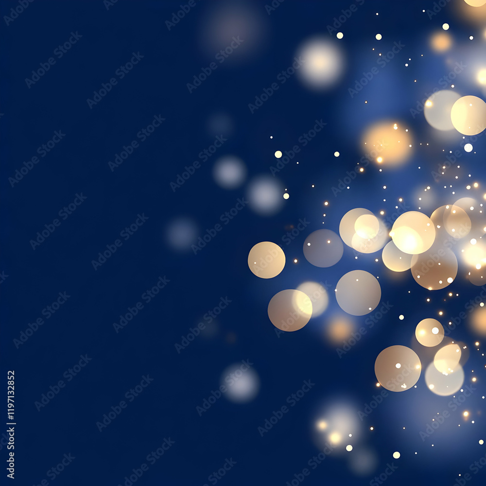 Obraz premium Abstract Blue Bokeh Background Illustration