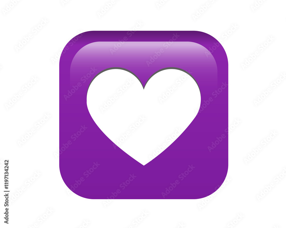 White heart icon gradient purple round corner button White heart icon gradient purple round corner button