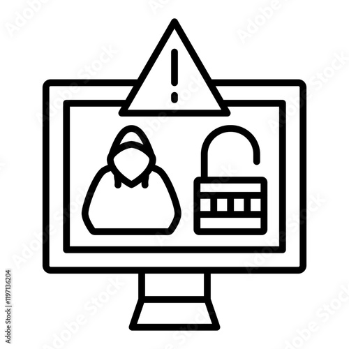 Cyber attack Icon