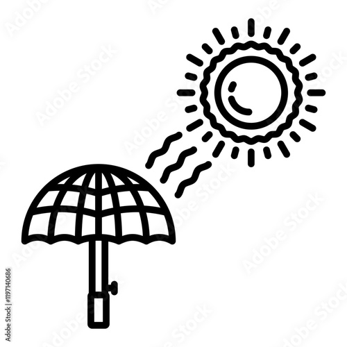 UV protection Icon