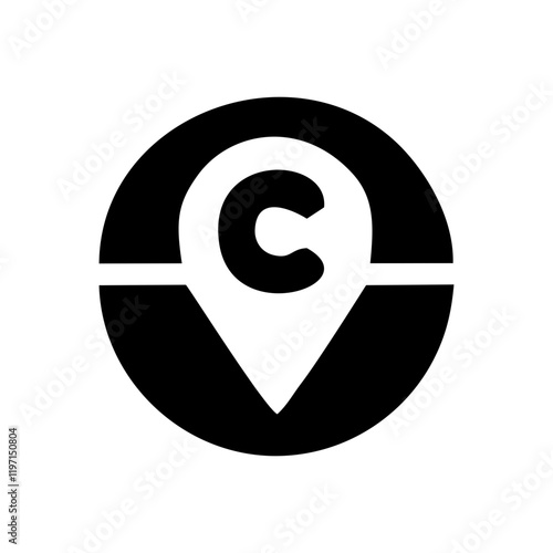 Black copyright vector