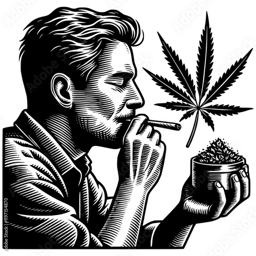 Cannabis Weed Illustration