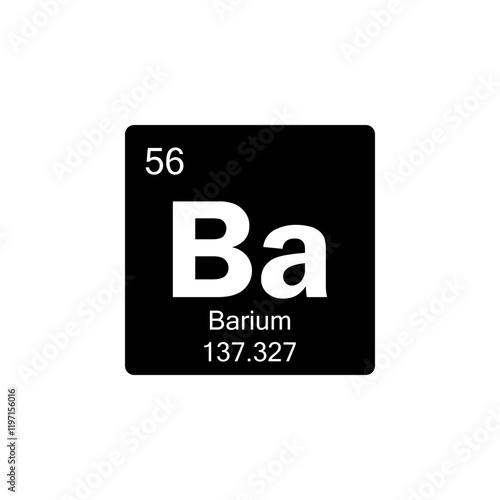 periodic table Barium glyph icon Free Download periodic table Barium glyph icon - GFXLoad