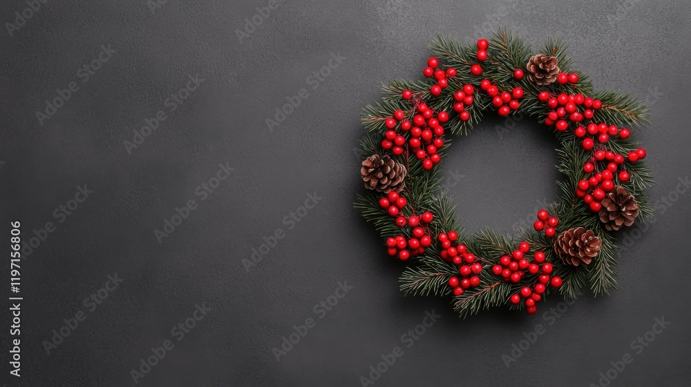 Festive christmas wreath decoration home interior holiday decor cozy atmosphere close-up view seasonal cheer Festive christmas wreath decoration home interior holiday decor cozy atmosphere close-up view seasonal cheer