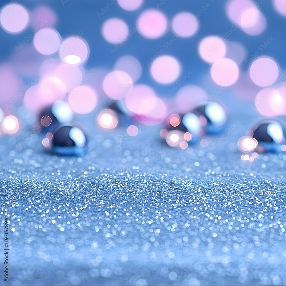 Blue Glitter Background, Abstract Sparkle Blue Glitter Background, Abstract Sparkle