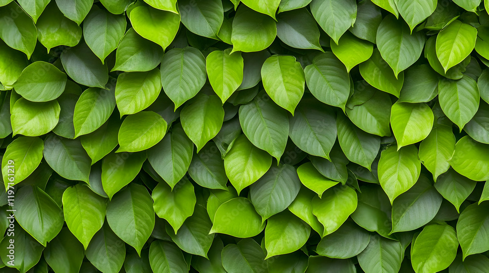Fototapeta premium Vibrant Green Leaf Background Image