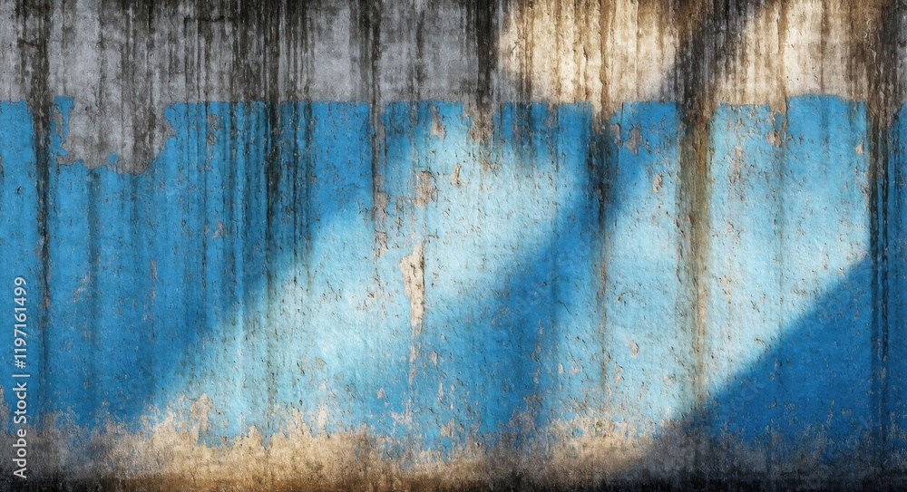 Naklejka premium Weathered Beauty: The Art of Time on Concrete.