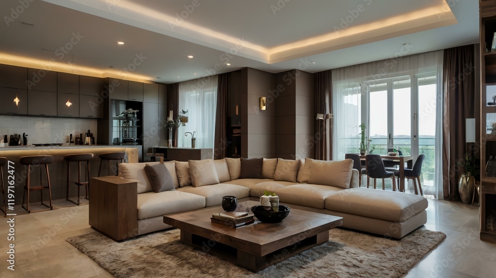 Fototapeta premium modern interior home design