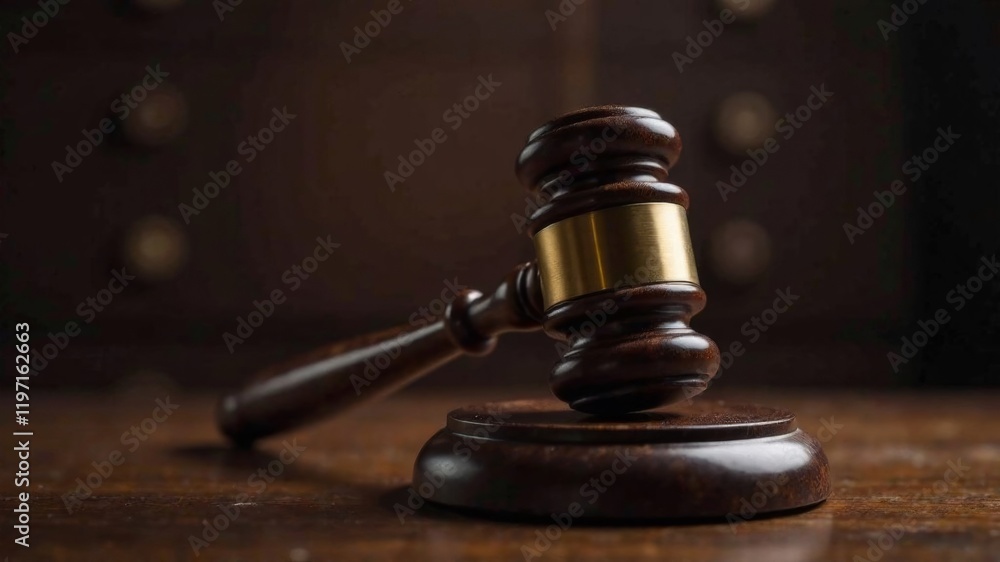 The judge's gavel is on the judge's desk. The hammer of justice.
The judge's gavel is on the judge's desk. The hammer of justice.
