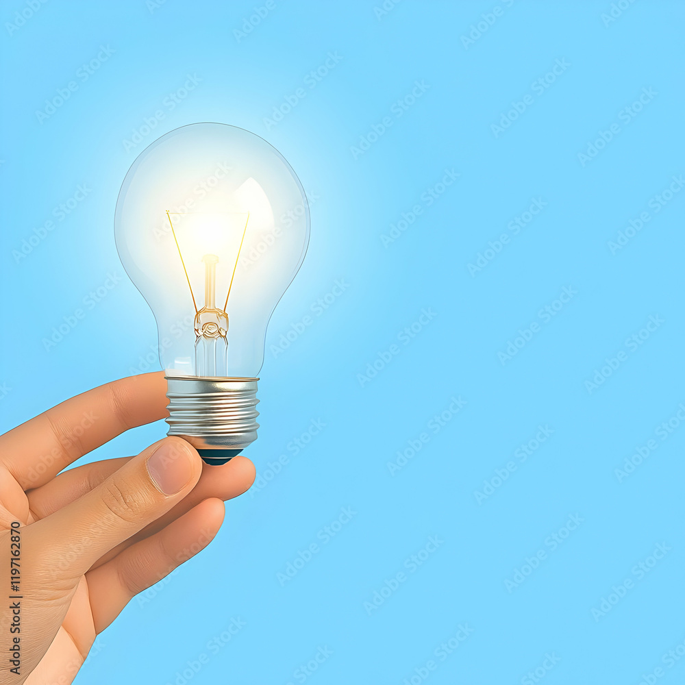 Bright Idea 3D Illustration Bright Idea 3D Illustration