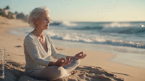 Senior Woman Practicing Yog...