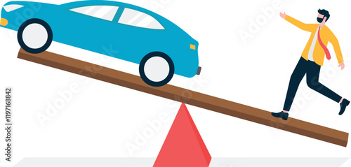 Social media illustration, business concept, web design

