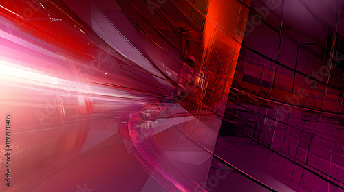 Complex abstract geometry with intricate patterns, vibrant colors, and strong contrasts that captivate and inspire 