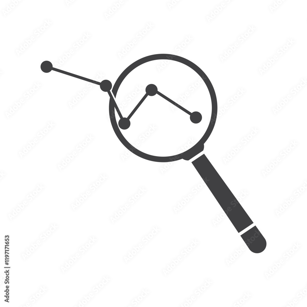 searching and analyzing for business finance and marketing logo searching and analyzing for business finance and marketing logo