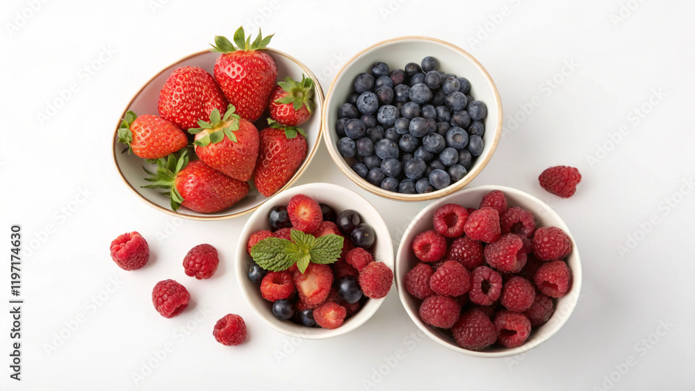 strawberries and blueberries strawberries and blueberries