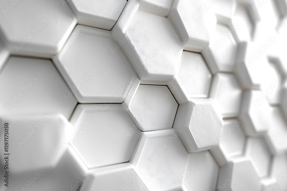 White hexagonal honeycomb pattern background White hexagonal honeycomb pattern background
