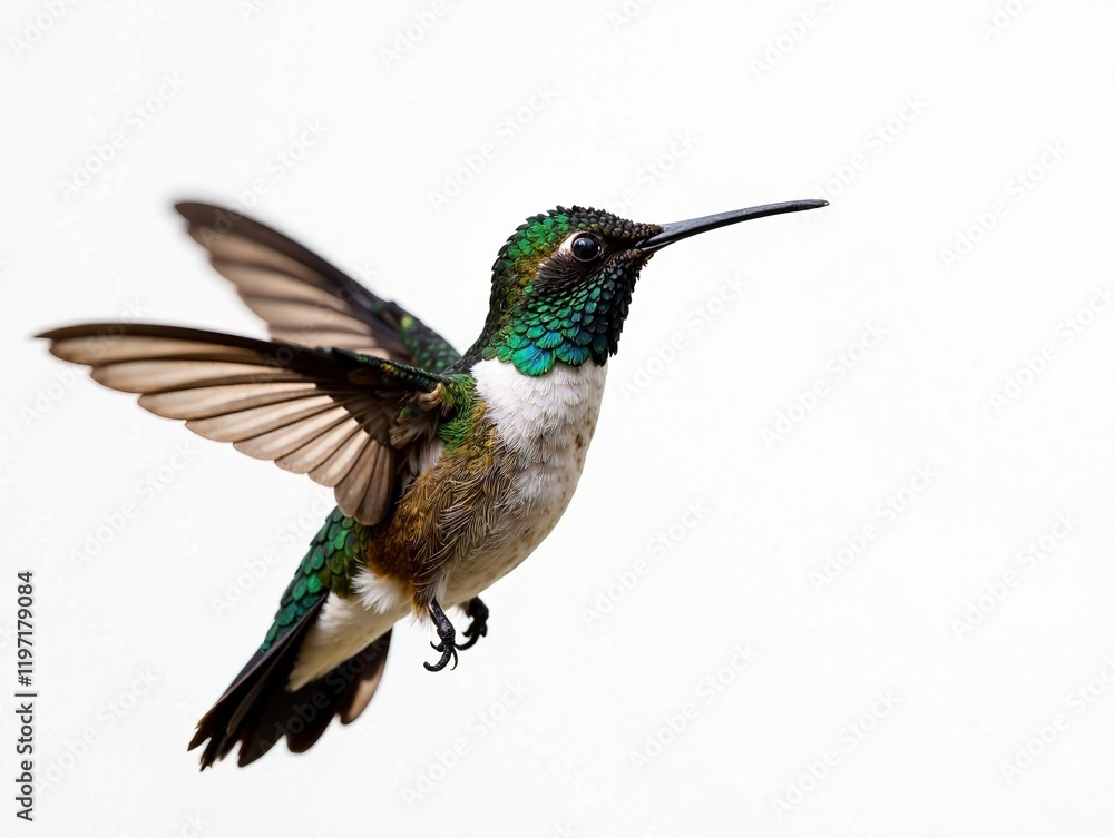 Fototapeta premium Stunning Hummingbird in Sunlight Burst