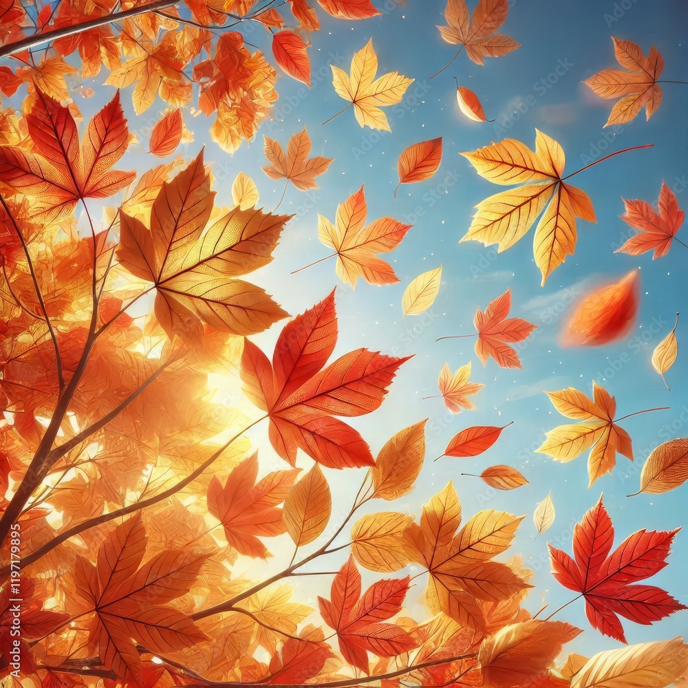 Transparent bright autumn leaves
Transparent bright autumn leaves