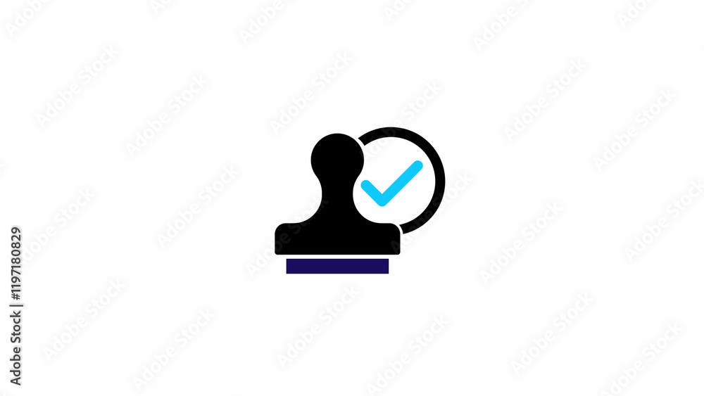 approve stamp seal icon illustration concept approve stamp seal icon illustration concept