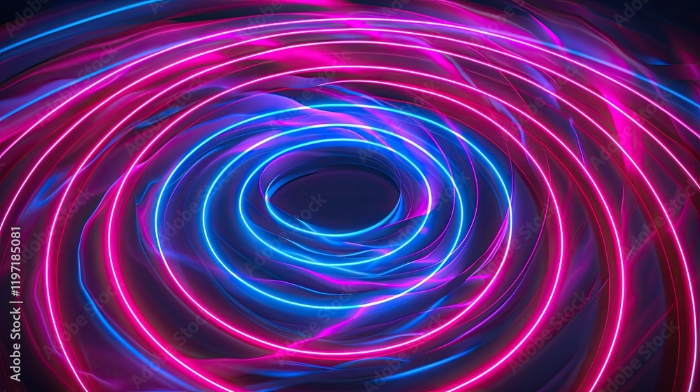 Abstract neon swirls creating a futuristic glow background Abstract neon swirls creating a futuristic glow background