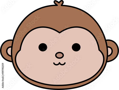 monkey cartoon face
