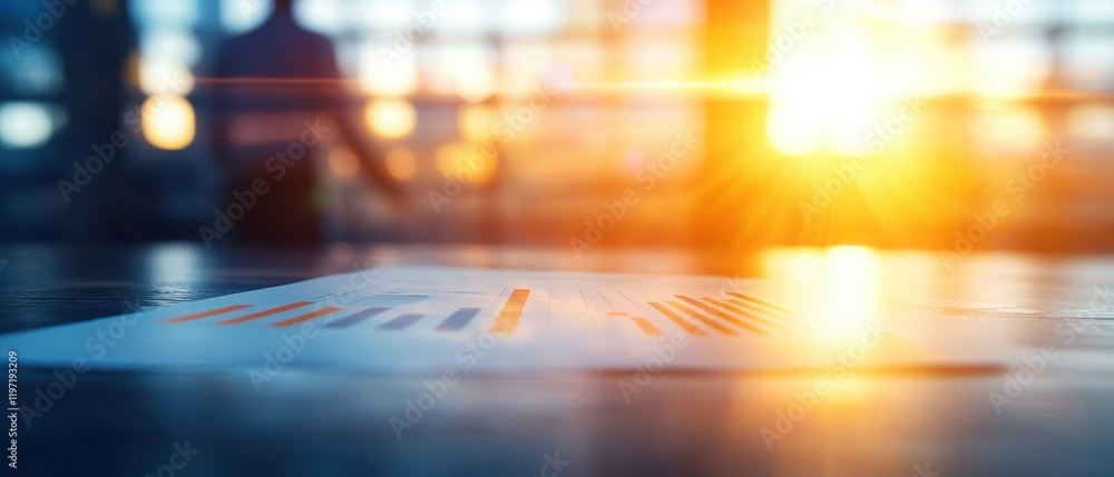 A document rests on a surface, illuminated by warm sunlight streaming through large windows, creating a serene, professional atmosphere. A document rests on a surface, illuminated by warm sunlight streaming through large windows, creating a serene, professional atmosphere.