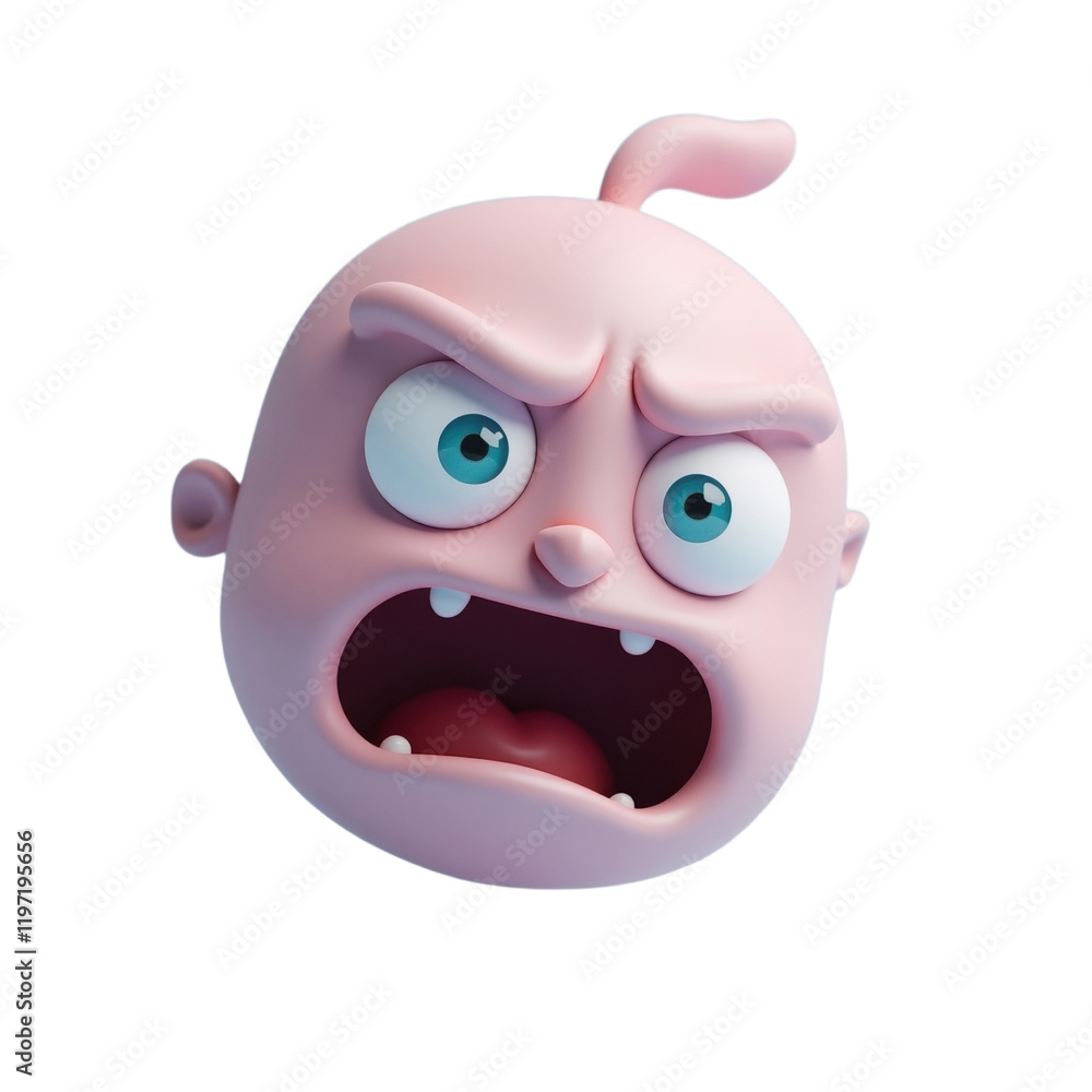 3d render of an angry baby's 3d render of an angry baby's