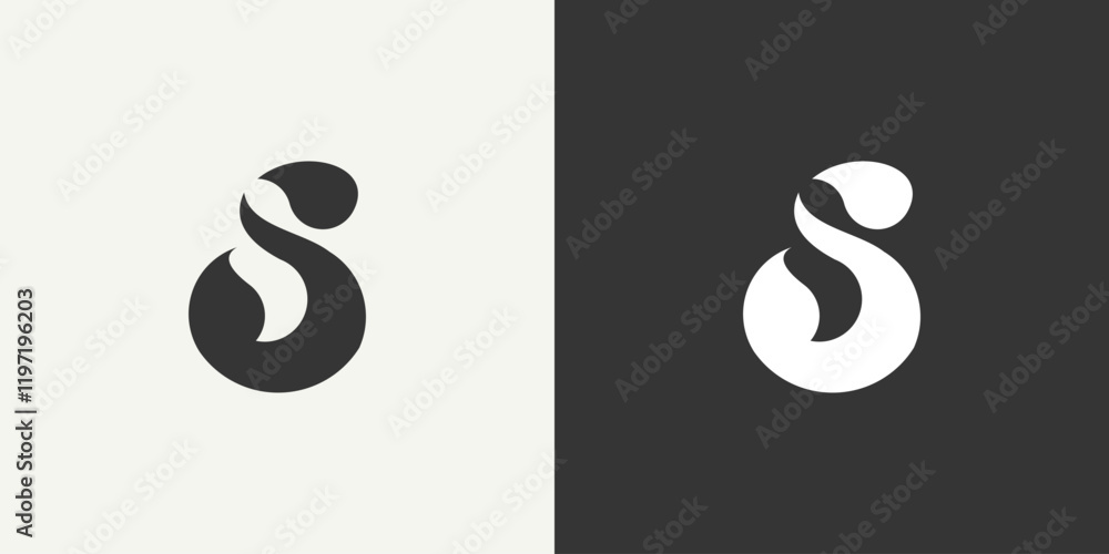 Naklejka premium Letter S logo icon design template elements