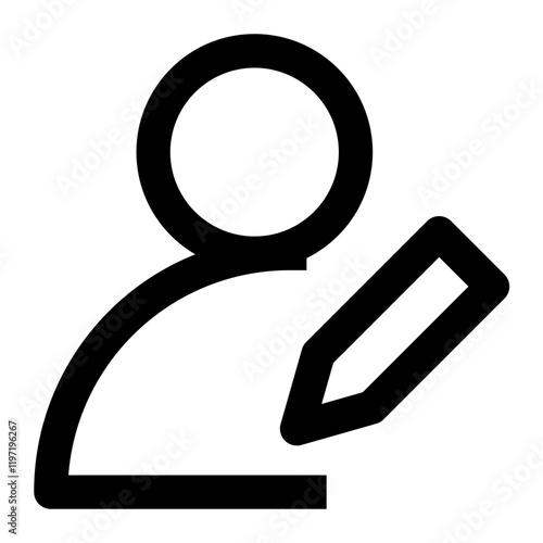 profile edit icon for illustration