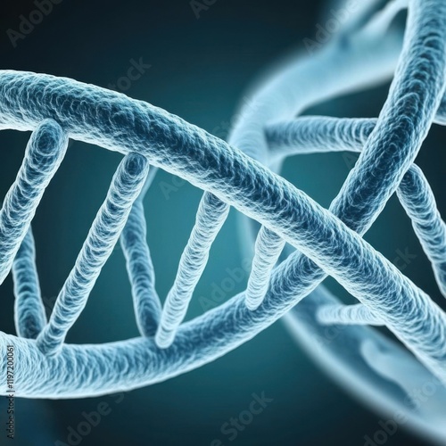 Detailed DNA strand representation photo