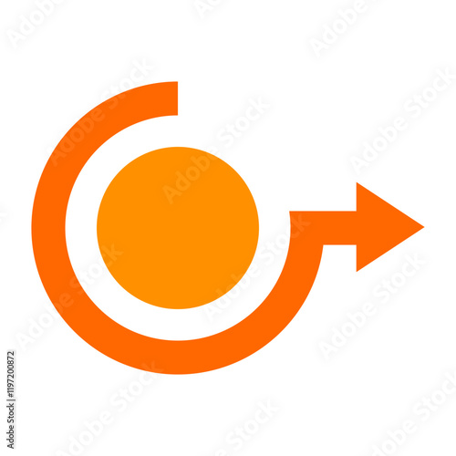 orange circle bullet point