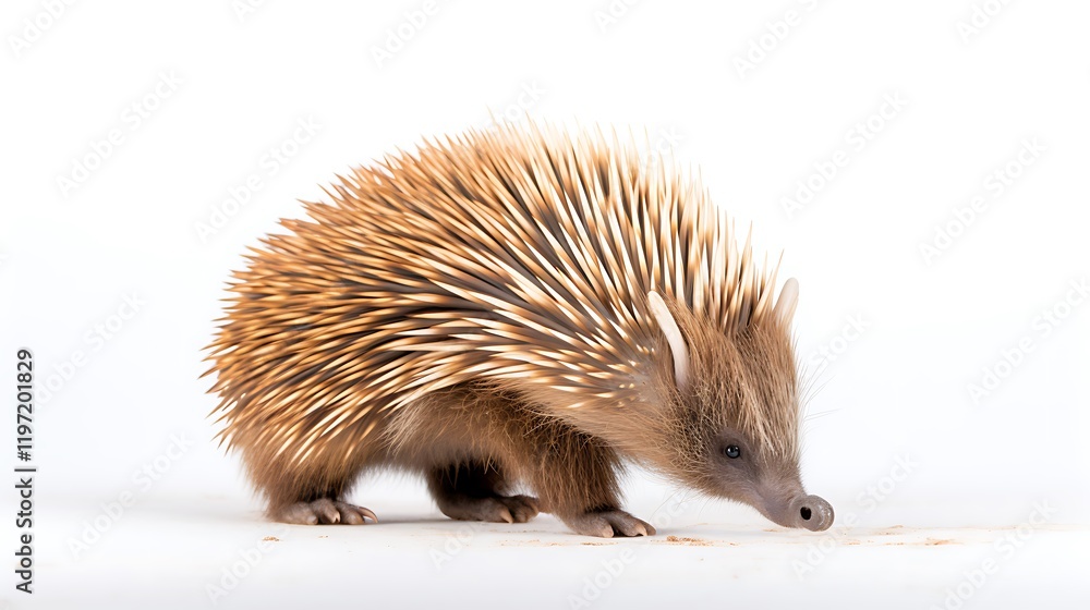 Obraz premium hedgehog on white background
