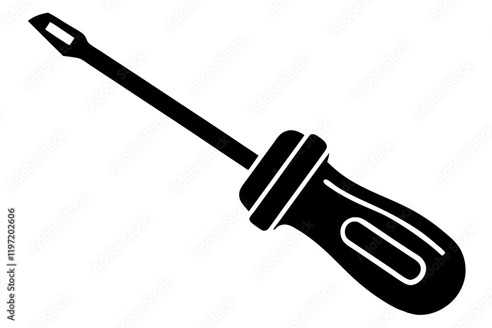 screwdriver silhouette vector illustration screwdriver silhouette vector illustration