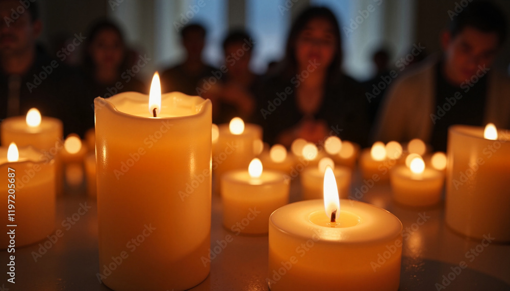 Candlelit vigil honoring Abraham Lincoln, remembrance and reflection Candlelit vigil honoring Abraham Lincoln, remembrance and reflection
